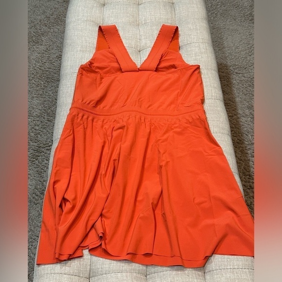 Athleta Women’s Orange/Red Savannah Strap Mini Dress NWOT Size Small - Picture 9 of 12